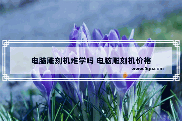 电脑雕刻机难学吗 电脑雕刻机价格