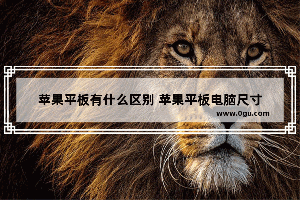 苹果平板有什么区别 苹果平板电脑尺寸