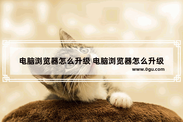 电脑浏览器怎么升级 电脑浏览器怎么升级