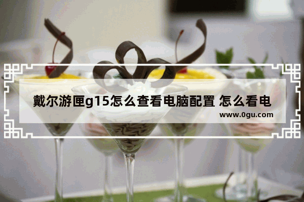 戴尔游匣g15怎么查看电脑配置 怎么看电脑配置信息