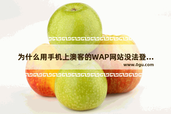 为什么用手机上澳客的WAP网站没法登录账户？真心讨教 澳客 电脑版