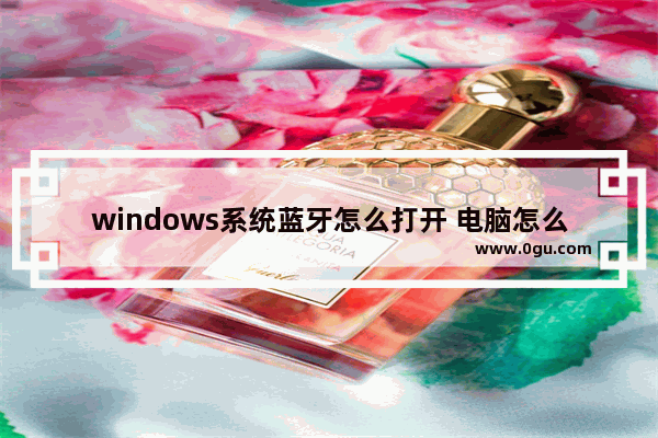 windows系统蓝牙怎么打开 电脑怎么弄蓝牙