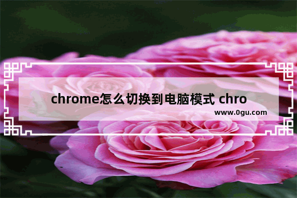 chrome怎么切换到电脑模式 chrome电脑版
