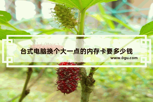 台式电脑换个大一点的内存卡要多少钱