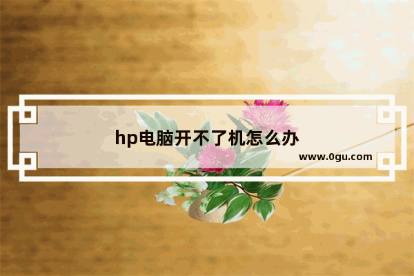 hp电脑开不了机怎么办