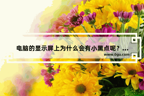 电脑的显示屏上为什么会有小黑点呢？该怎么办
