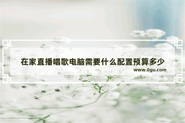 在家直播唱歌电脑需要什么配置预算多少