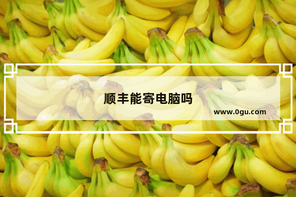 顺丰能寄电脑吗