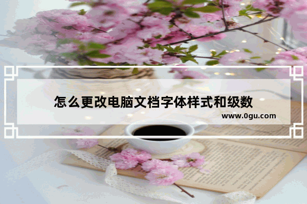 怎么更改电脑文档字体样式和级数
