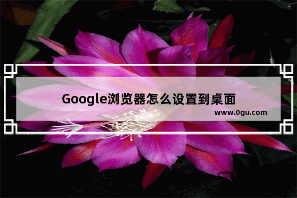 Google浏览器怎么设置到桌面