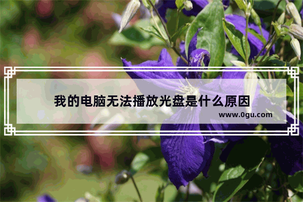 我的电脑无法播放光盘是什么原因