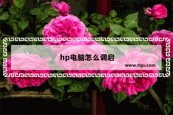hp电脑怎么调启动项