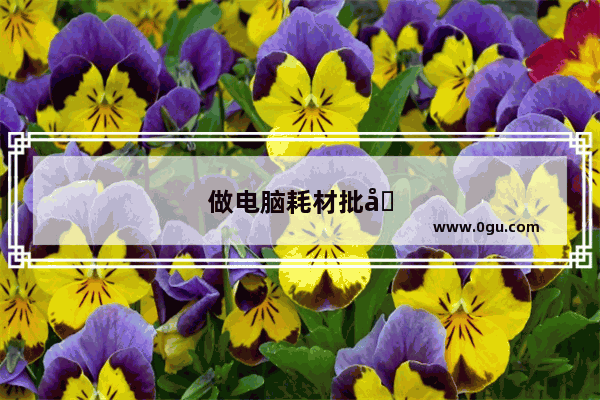 做电脑耗材批发有多少利润