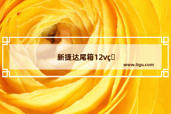 新捷达尾箱12v电源是哪根