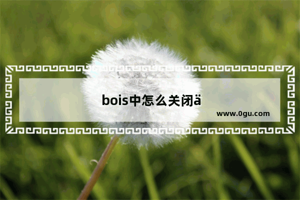 bois中怎么关闭休眠
