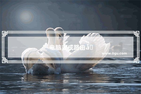 电脑变成路由器的软件
