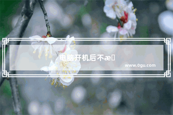 电脑开机后不显示桌面鼠标也不能用了