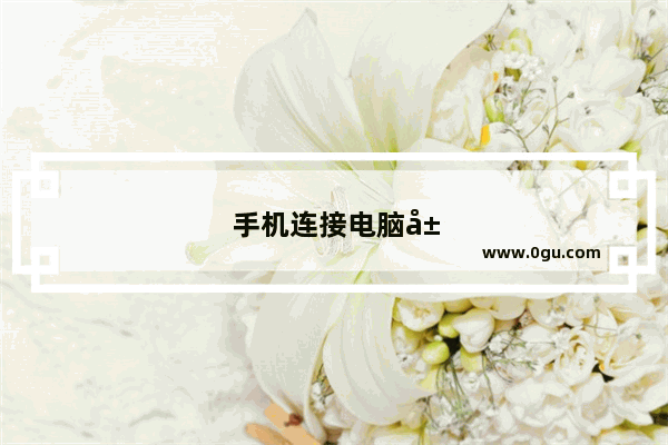 手机连接电脑屏幕共享软件