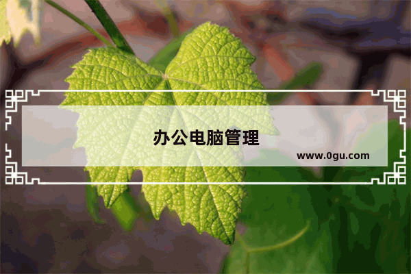 办公电脑管理