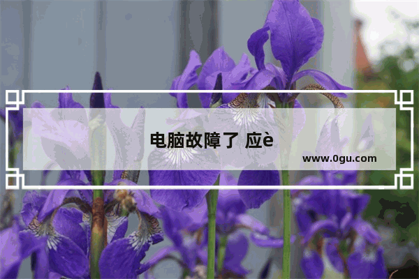 电脑故障了 应该找谁修