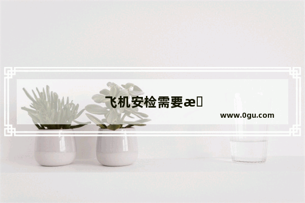 飞机安检需要把ipad拿出来吗
