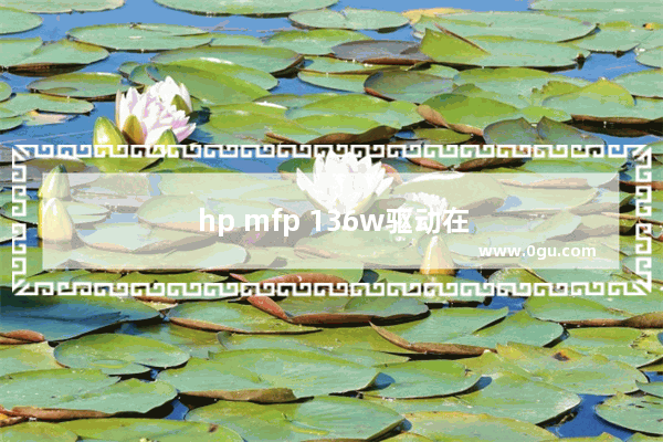 hp mfp 136w驱动在电脑哪里