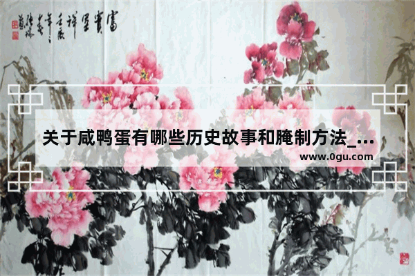 关于咸鸭蛋有哪些历史故事和腌制方法_镇江硝肉的典故