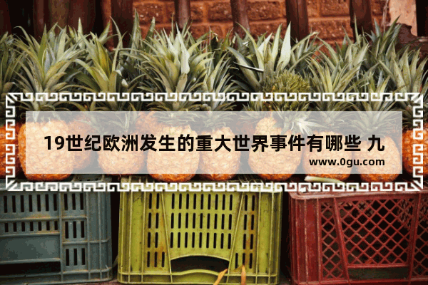 19世纪欧洲发生的重大世界事件有哪些 九世纪世界历史