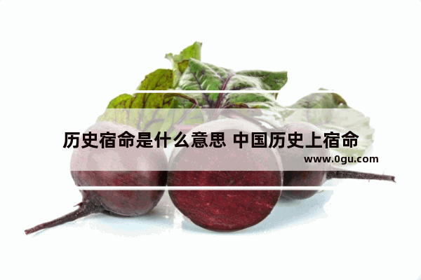 历史宿命是什么意思 中国历史上宿命
