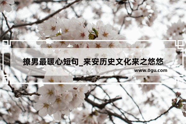撩男最暖心短句_来安历史文化来之悠悠