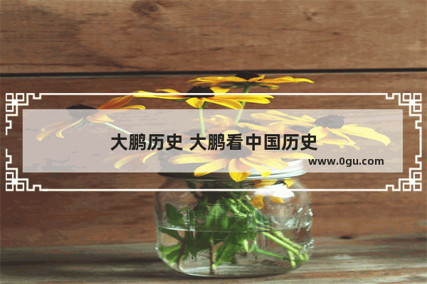 大鹏历史 大鹏看中国历史