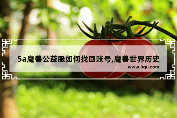 5a魔兽公益服如何找回账号,魔兽世界历史记录者位置