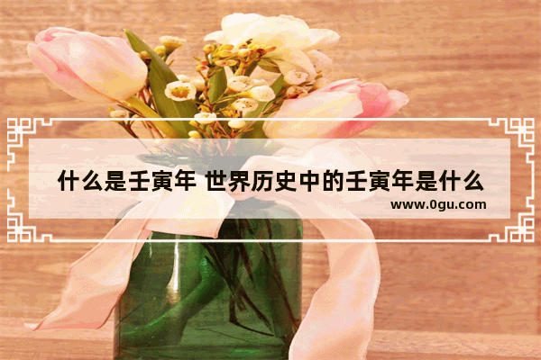 什么是壬寅年 世界历史中的壬寅年是什么