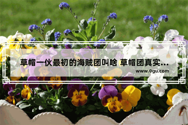 草帽一伙最初的海贼团叫啥 草帽团真实历史人物