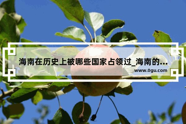 海南在历史上被哪些国家占领过_海南的革命历史 所有纪念物