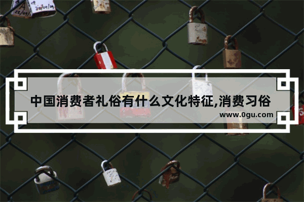 中国消费者礼俗有什么文化特征,消费习俗 案例