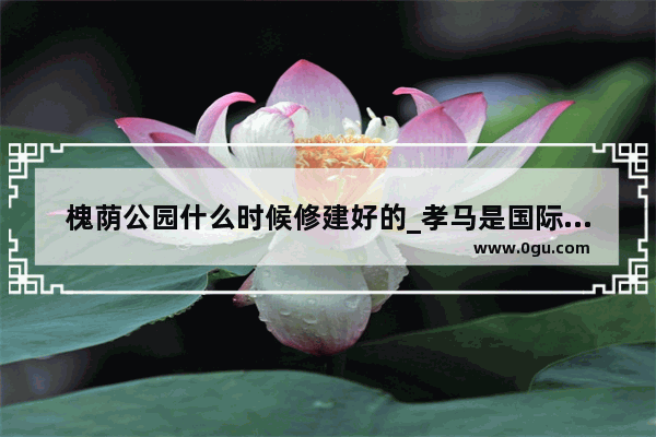 槐荫公园什么时候修建好的_孝马是国际性比赛吗