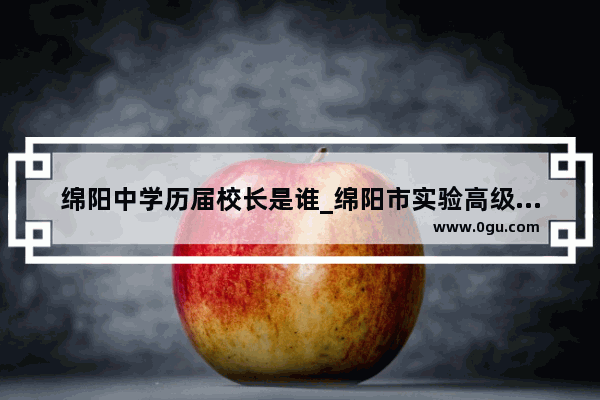 绵阳中学历届校长是谁_绵阳市实验高级中学2004级学生罗阳考起什么大学