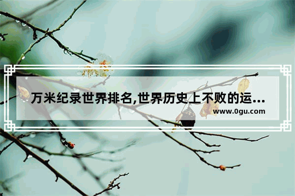 万米纪录世界排名,世界历史上不败的运动员
