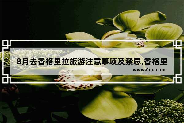 8月去香格里拉旅游注意事项及禁忌,香格里拉藏族习俗