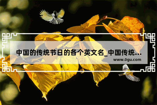 中国的传统节日的各个英文名_中国传统节日习俗英文