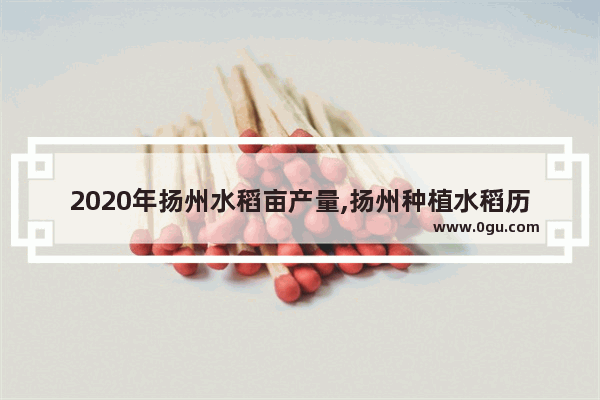 2020年扬州水稻亩产量,扬州种植水稻历史故事