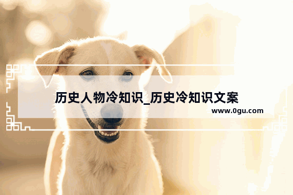 历史人物冷知识_历史冷知识文案