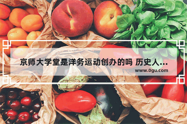 京师大学堂是洋务运动创办的吗 历史人物演讲左宗棠故事