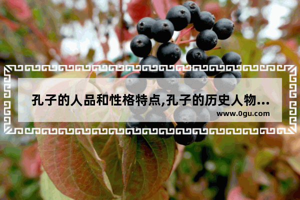 孔子的人品和性格特点,孔子的历史人物介绍