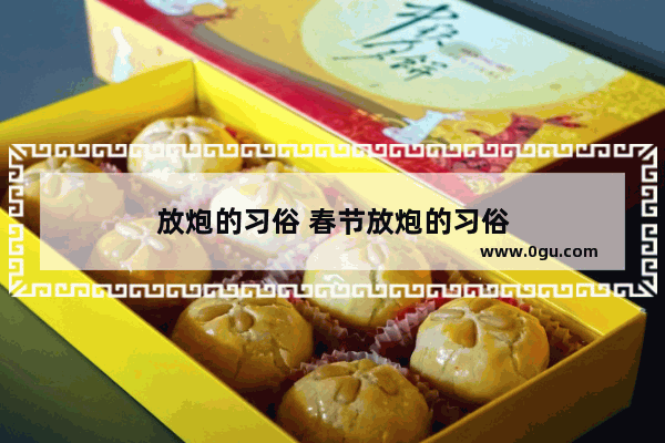 放炮的习俗 春节放炮的习俗