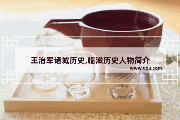 王治军诸城历史,临滋历史人物简介