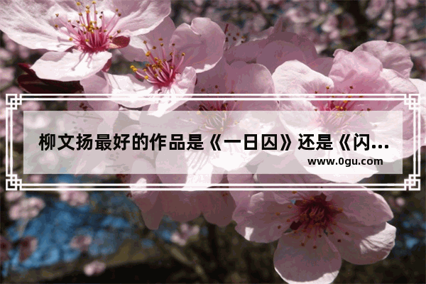 柳文扬最好的作品是《一日囚》还是《闪光的生命》,世界历史四十六集解说词