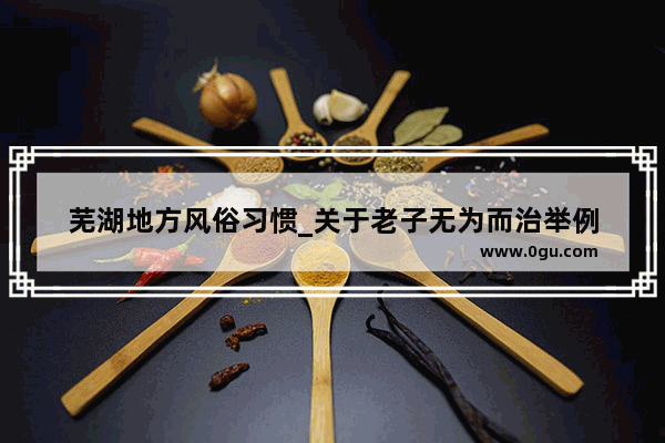 芜湖地方风俗习惯_关于老子无为而治举例