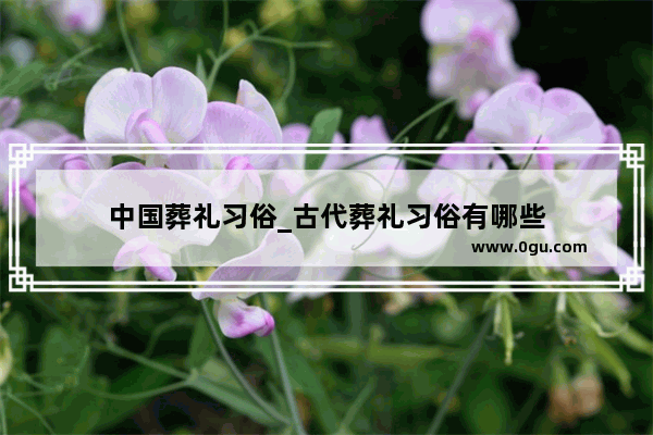 中国葬礼习俗_古代葬礼习俗有哪些